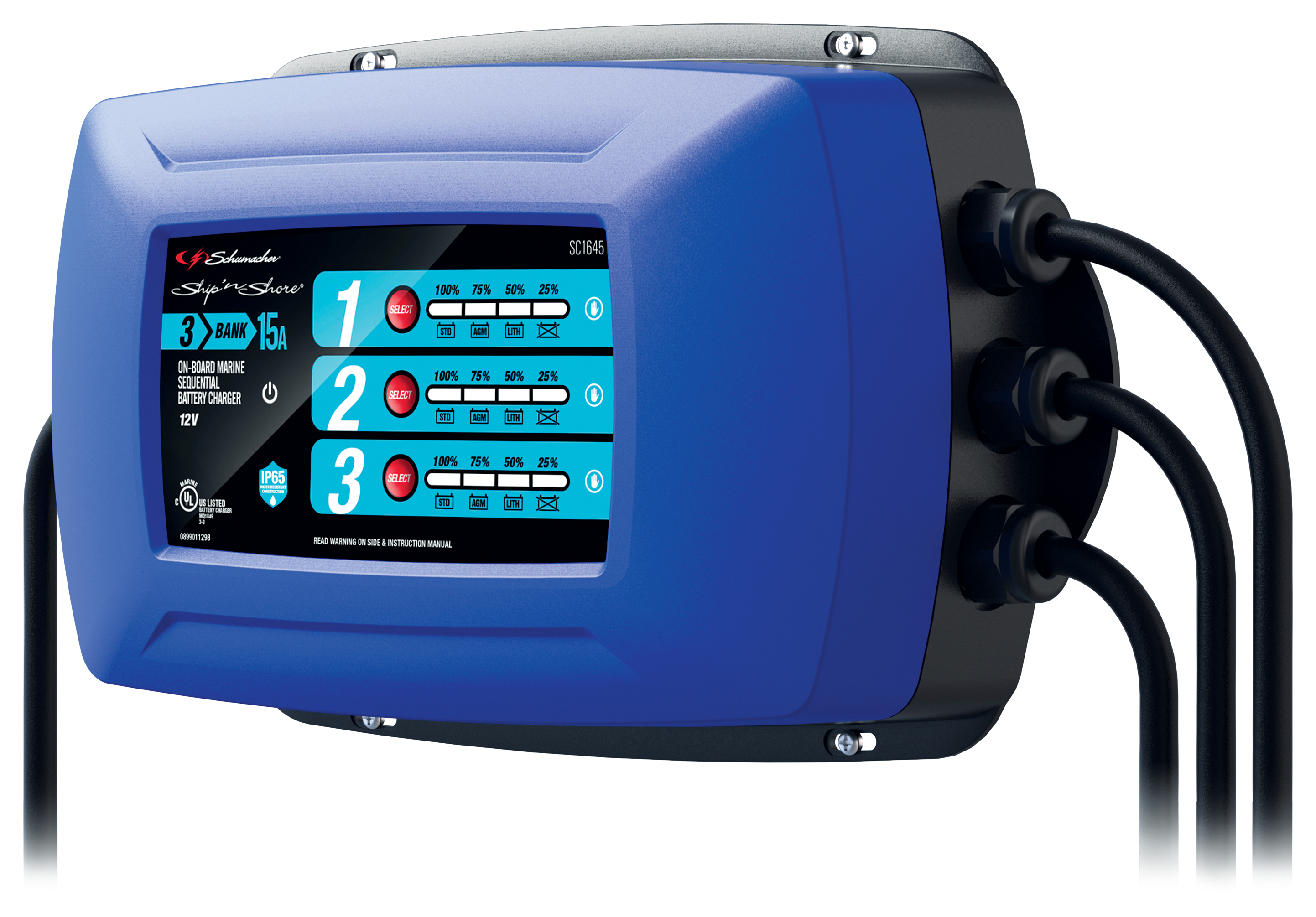 Schumacher Ship 'N Shore Onboard Marine Sequential Battery Charger